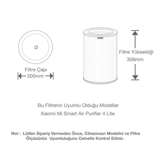 Mi 4 Lite Xiaomi 4 Lite Filtre Boyutları