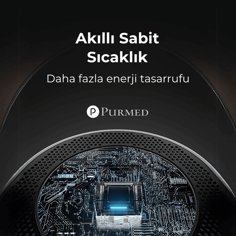 Purmed Fanlı Isıtıcı Akıllı Isıtıcı Uzaktan Kumandalı